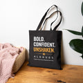 Alohugs Tote Bag — "Bold. Confident. Unshaken."