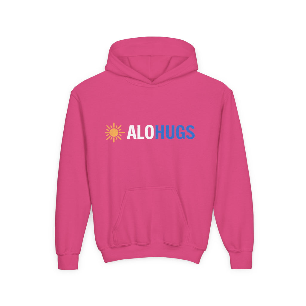 Alohugs Youth Hoodie — "Bold. Confident. Unshaken"