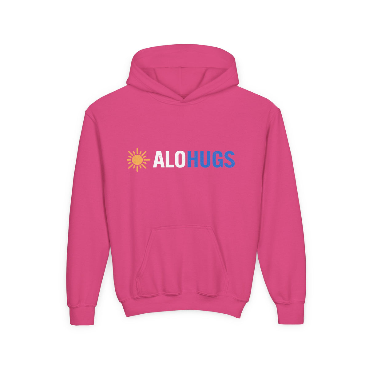 Alohugs Youth Hoodie — "Bold. Confident. Unshaken"