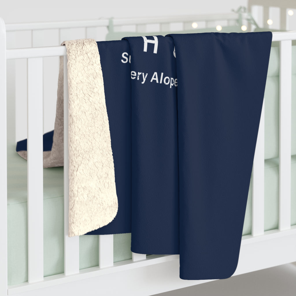 Alohugs Bold. Confident. Unshaken. Blanket - Navy