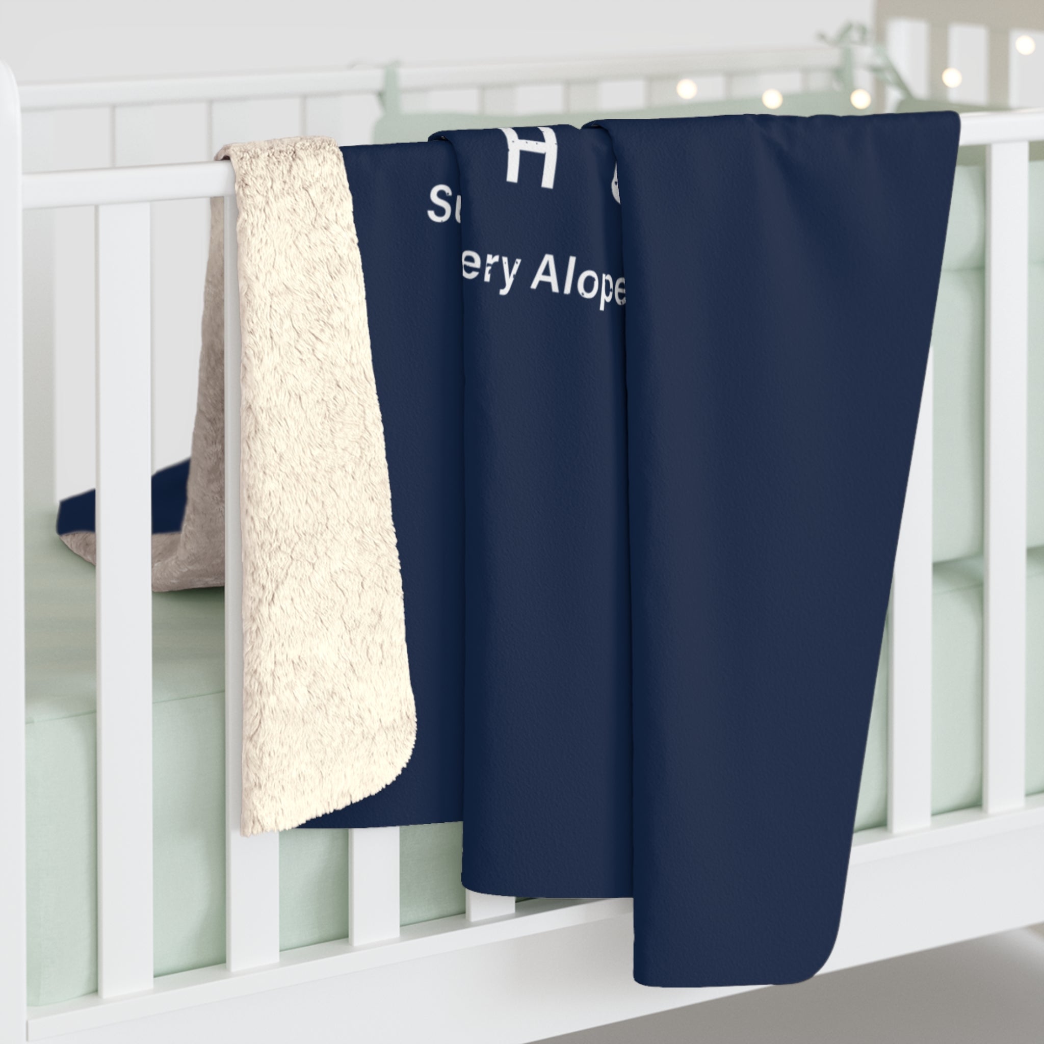 Alohugs Bold. Confident. Unshaken. Blanket - Navy