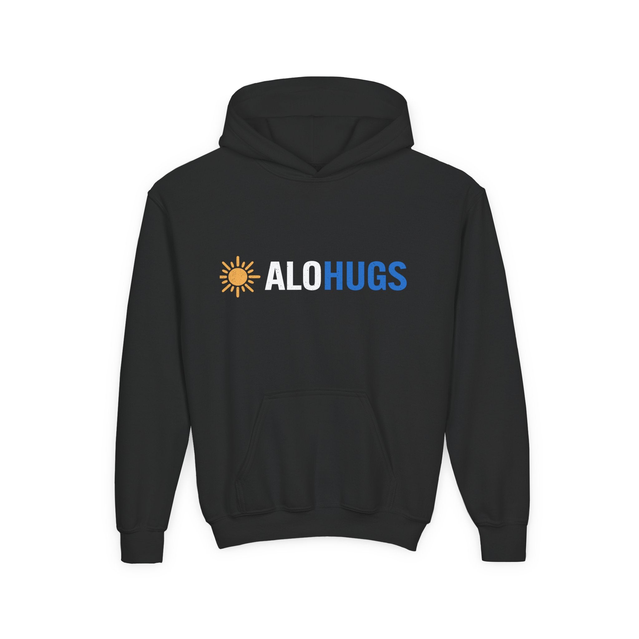 Alohugs Youth Hoodie — "Bold. Confident. Unshaken"