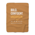 Alohugs Bold. Confident. Unshaken. Blanket - Gold