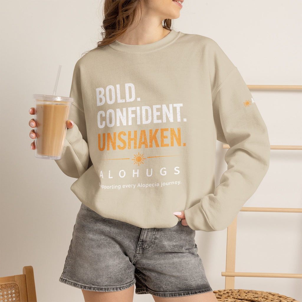 Alohugs Sweatshirt - Bold. Confident. Unshaken.