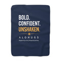 Alohugs Bold. Confident. Unshaken. Blanket - Navy
