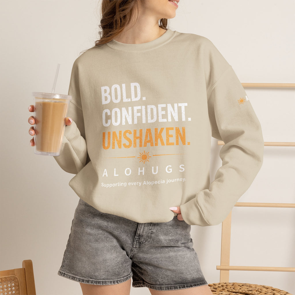 Alohugs Sweatshirt - Bold. Confident. Unshaken.