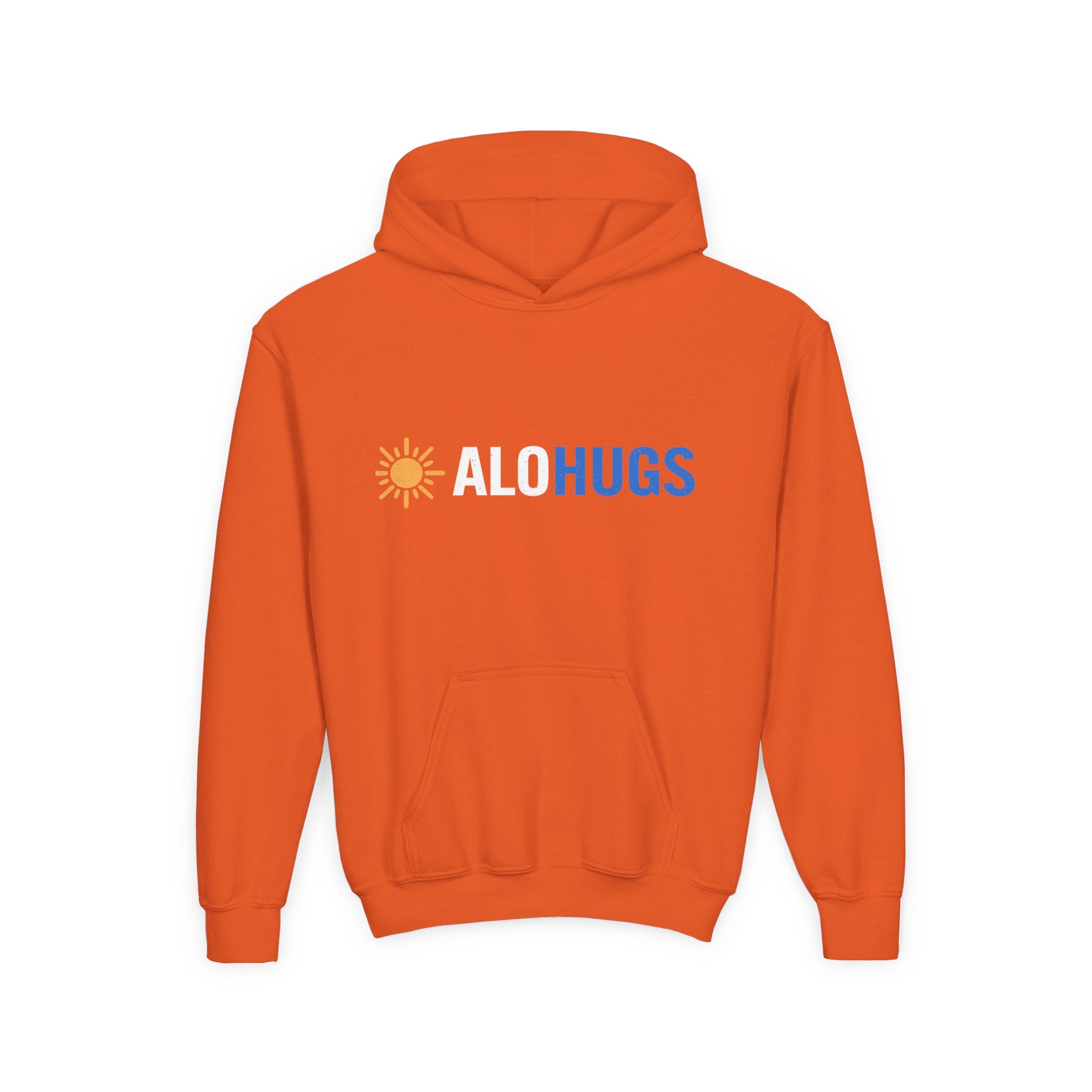 Alohugs Youth Hoodie — "Bold. Confident. Unshaken"